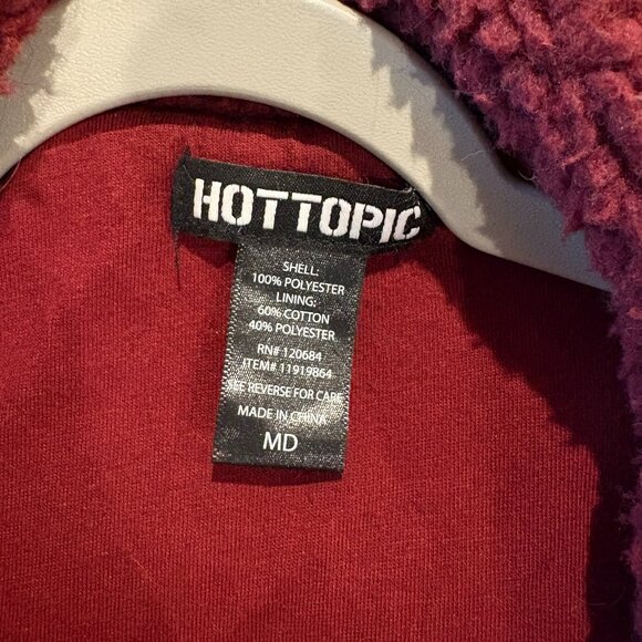 Hot Topic New Women's Oversized Bur Teddy Jacket Size - Picture 3 of 3
